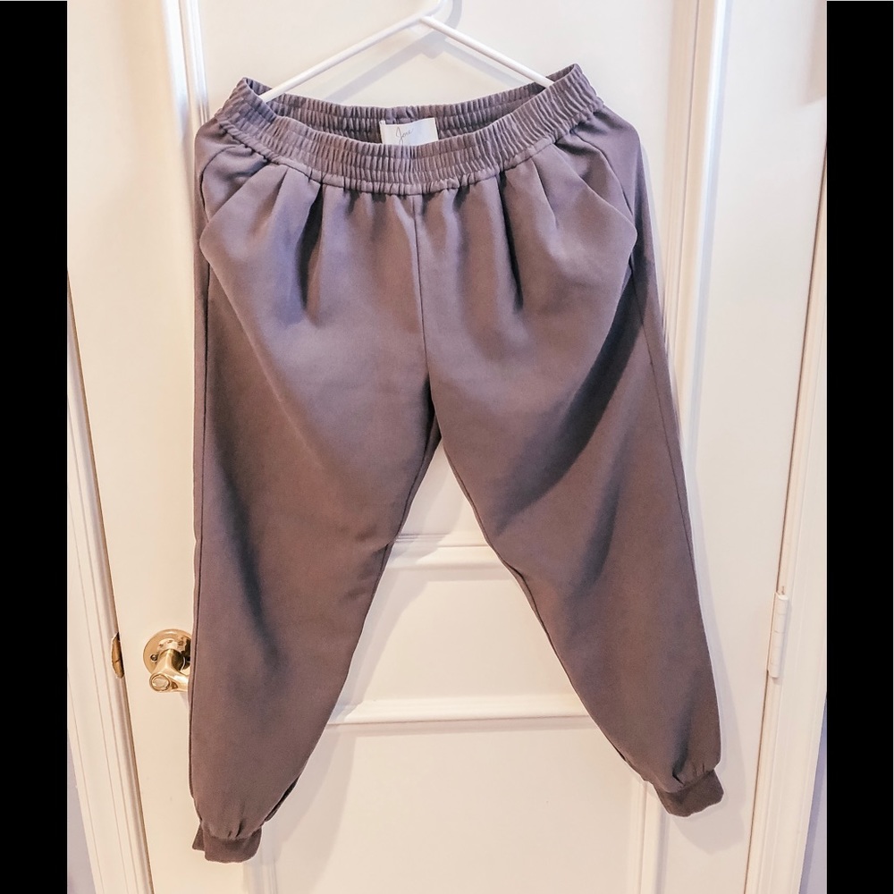 Grey Elastic Pants